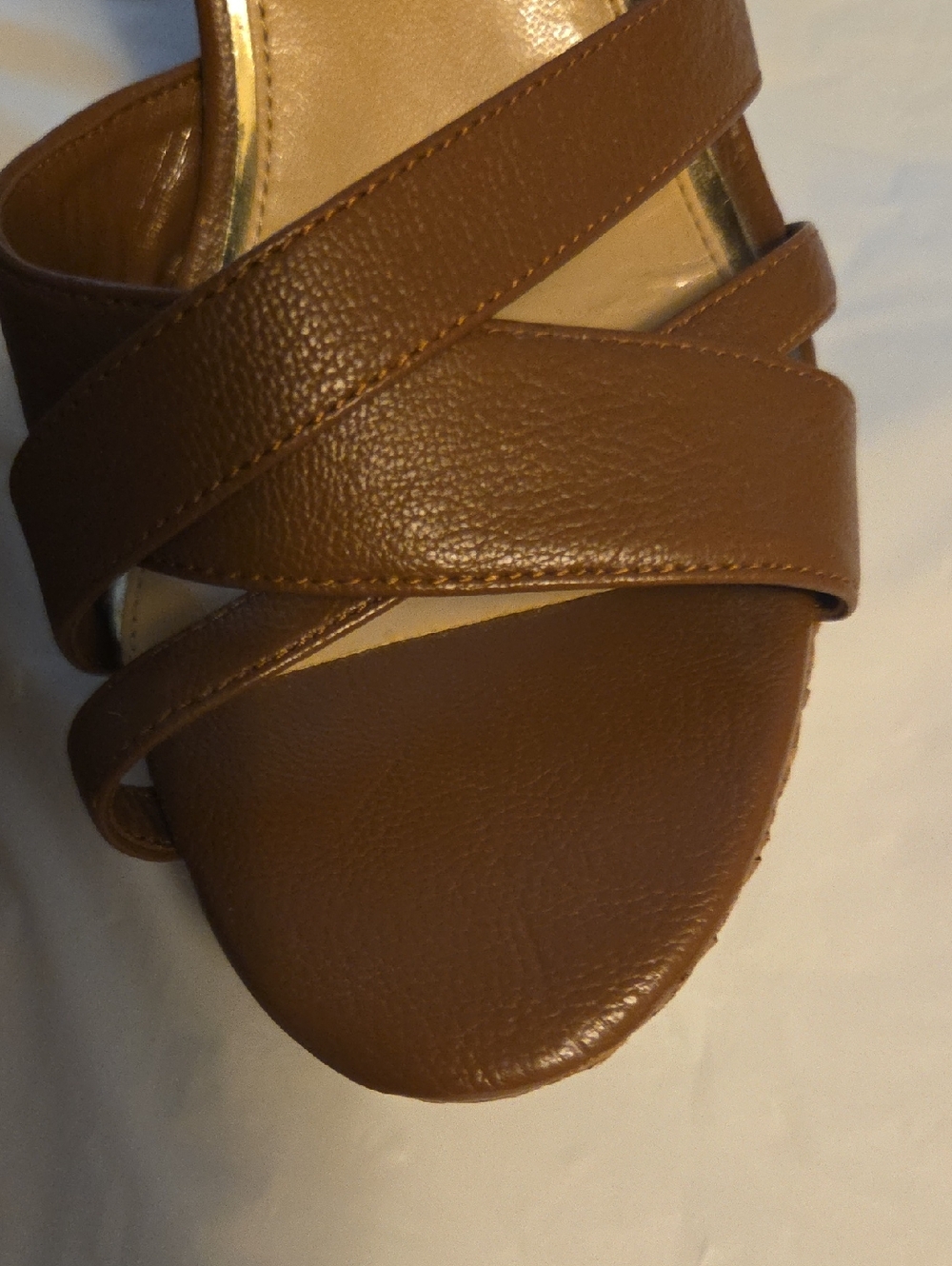 Jessica Simpson Brown Strappy Slingback Heels - Picture 7 of 13